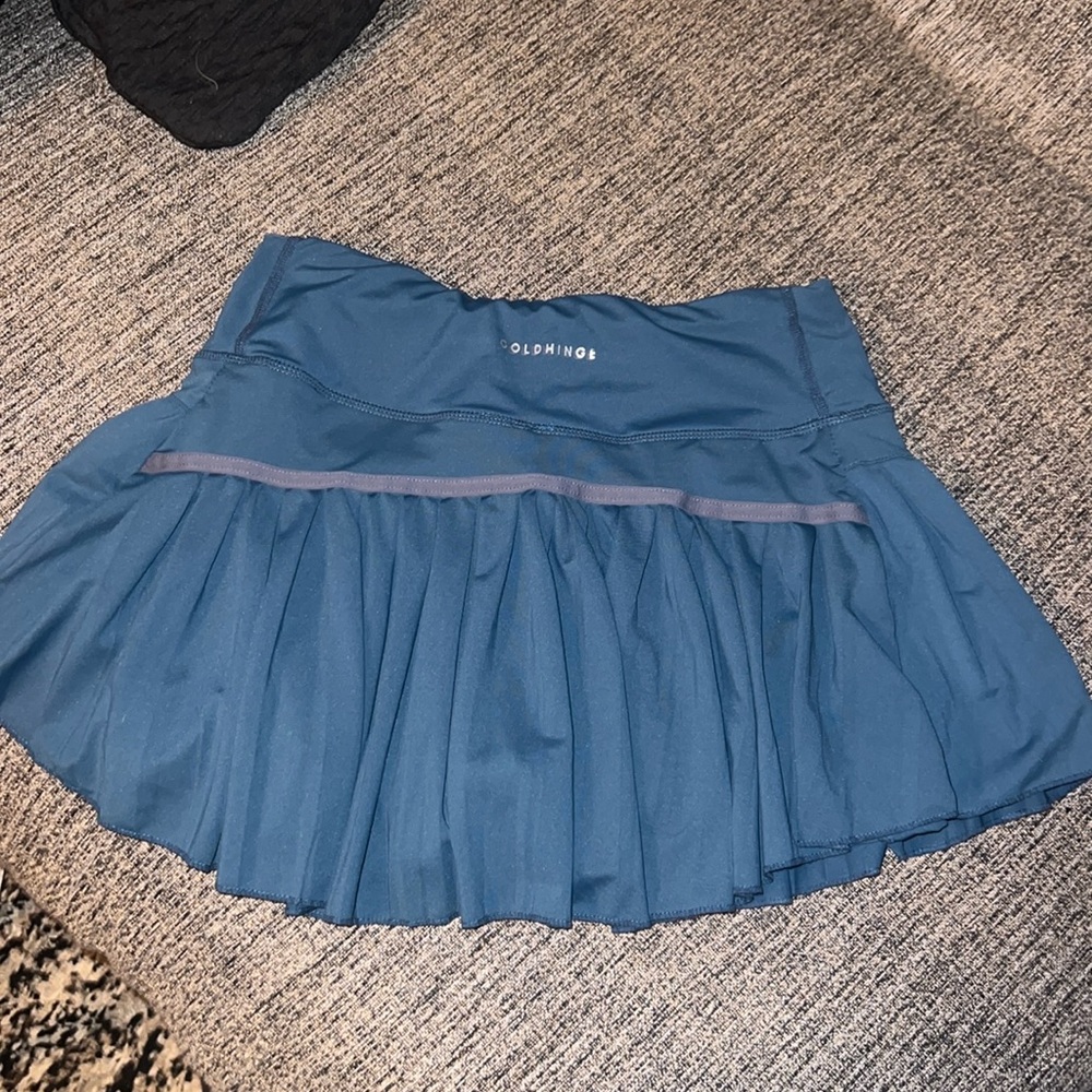 Teal gold hinge skirt